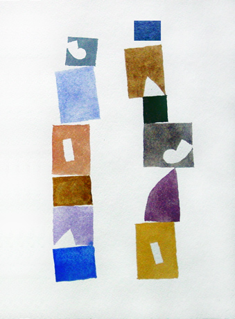 Composizione 2, 2010, Watercolour on Paper